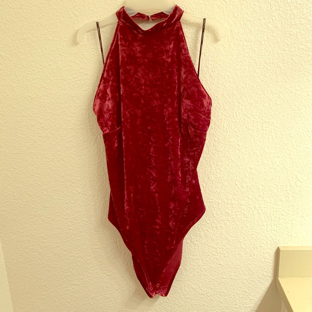 Velvet bodysuit
